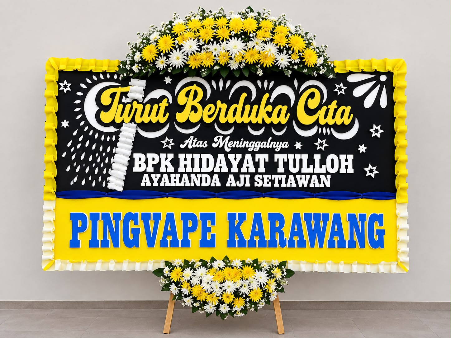Papan Bunga Ukuran Sedang 2 x 1,25m