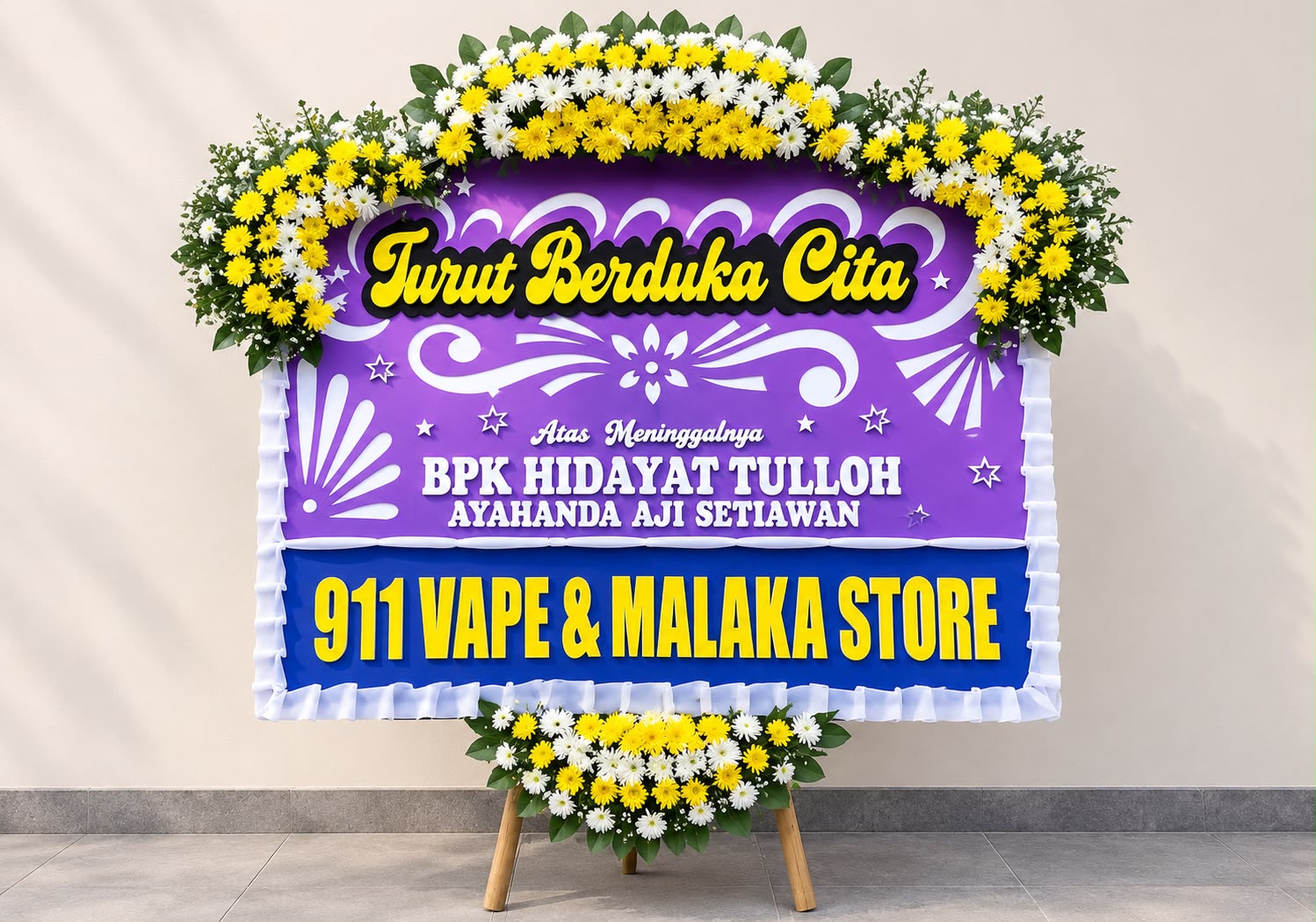 Papan Bunga Ukuran Besar 2 x 1,5m